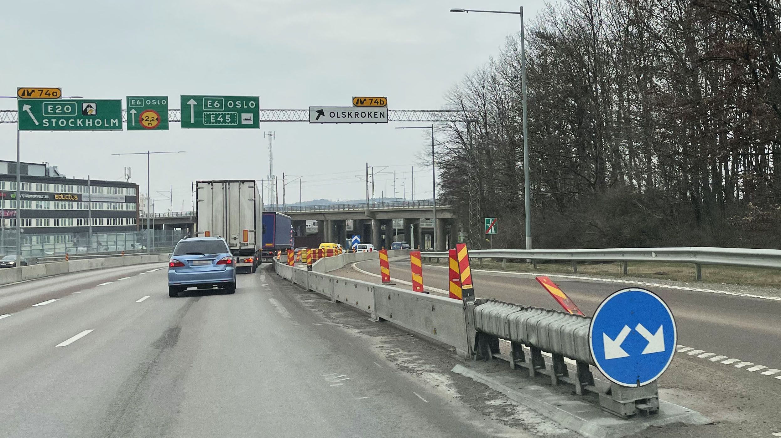 Avfart I Olskroksmotet Stängs Nattetid | Trafiken.nu Göteborg