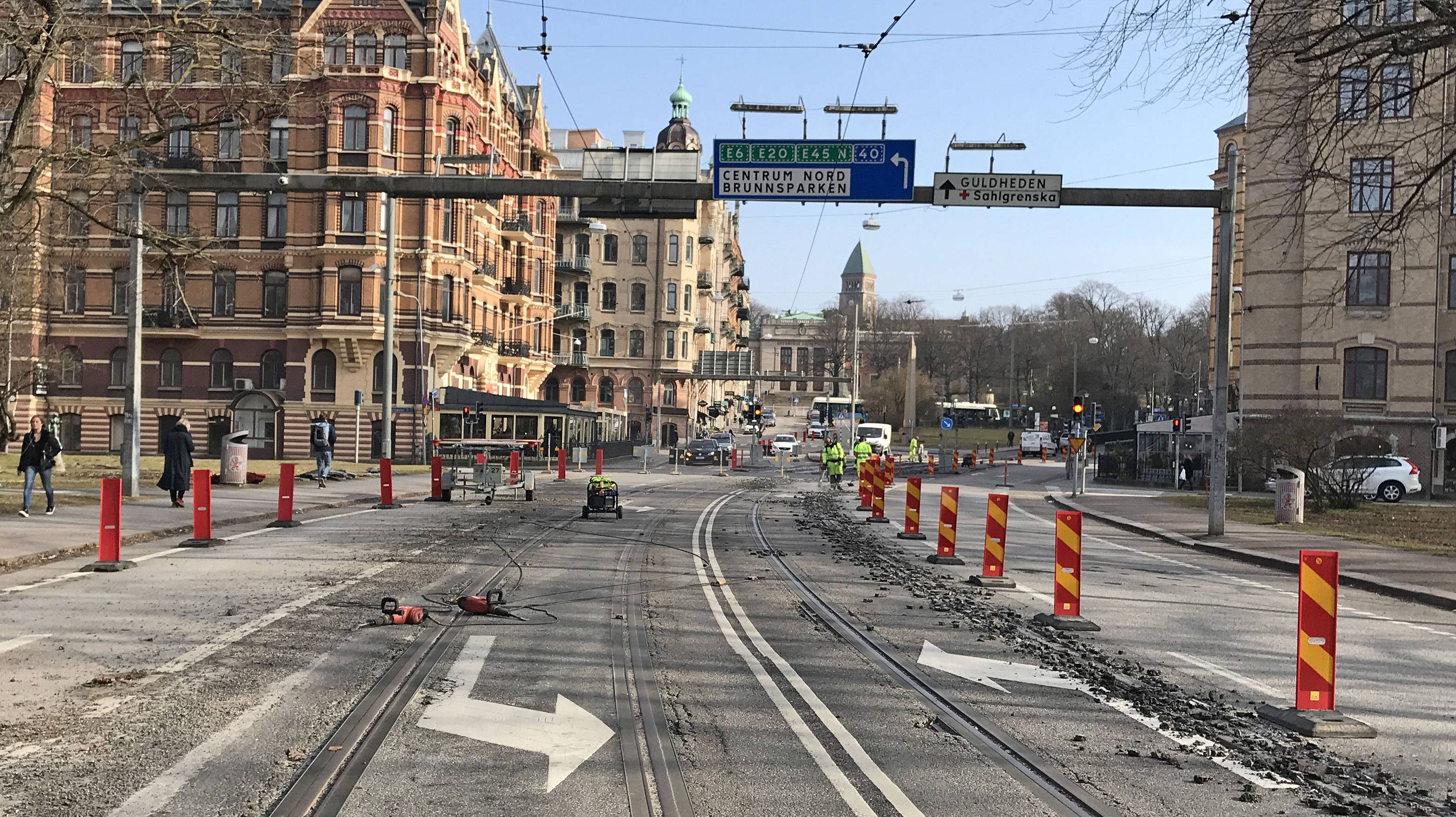 Spårarbete påverkar Nya Allén-trafiken